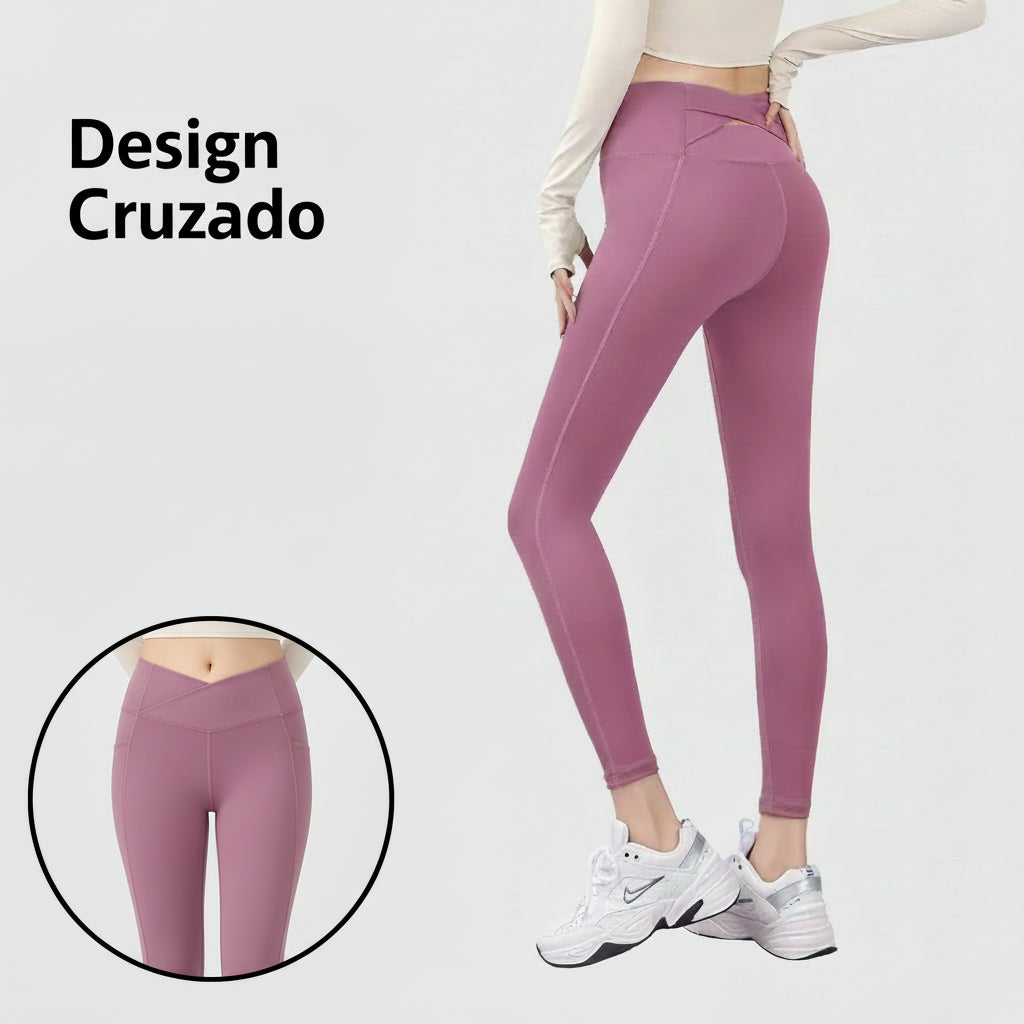 Anahata Cross Leggings – Support, Lift, Flow