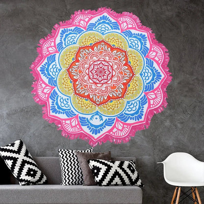 Mandala Flow – Round Tapestry for Yoga and Meditation