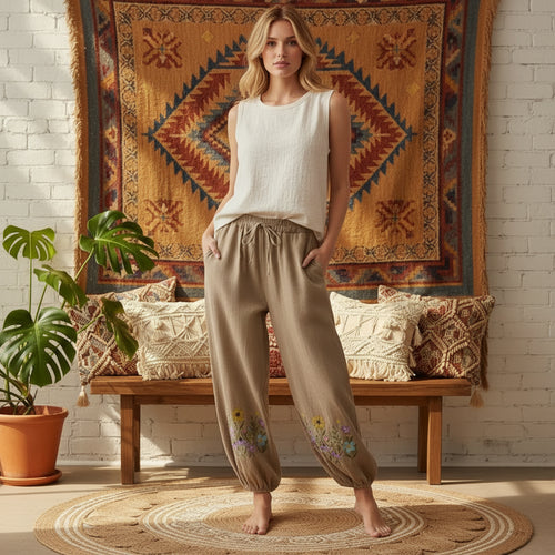 Pantalones Wildflower Flow – Libertad y feminidad