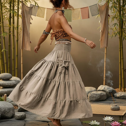 Bohemian Flow Skirt – Boho Style Flowy Maxi Skirt