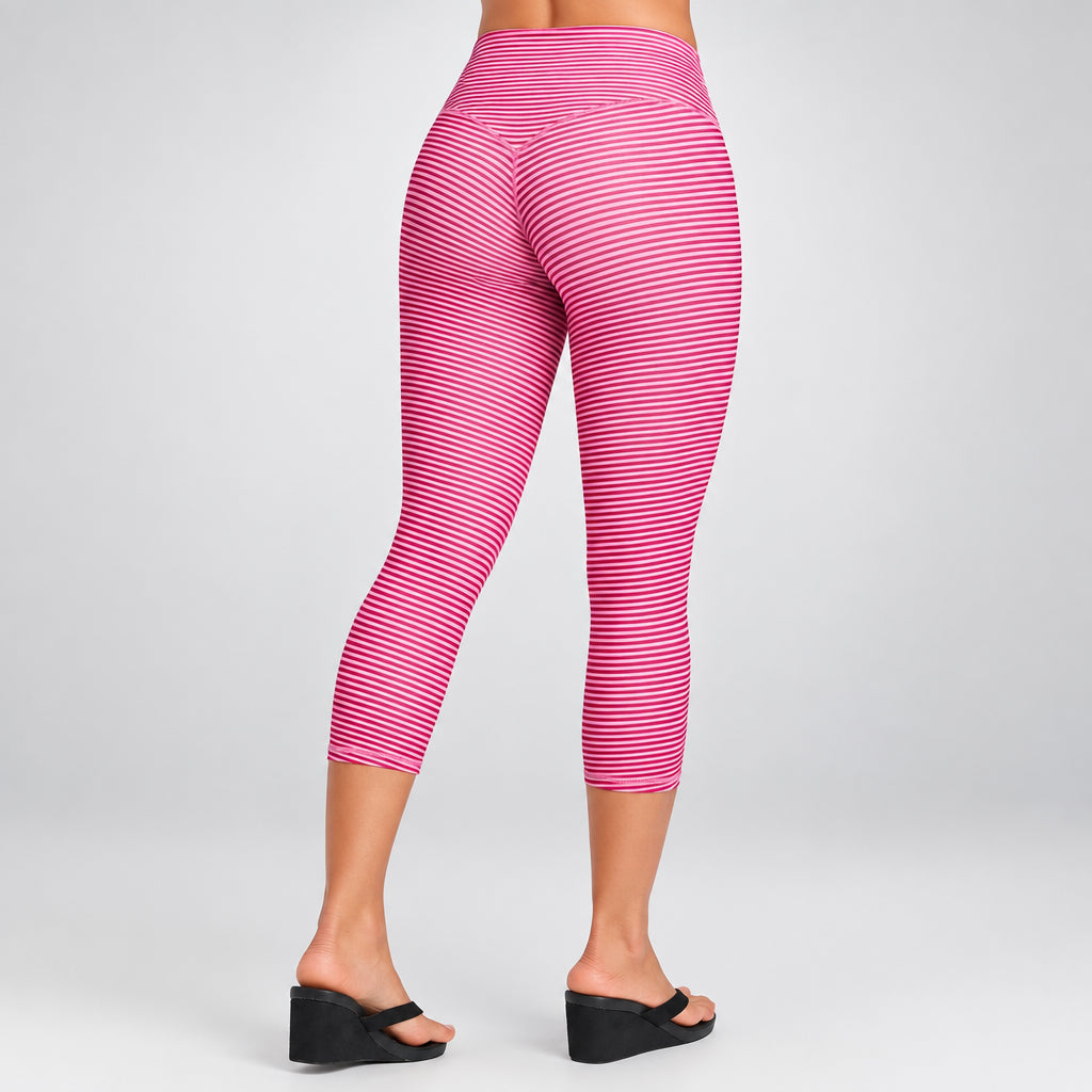 Leggings Capri de Yoga Prana Stripe