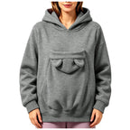 Sweatshirt com Capuz e Bolsa para Animal Prana Pet