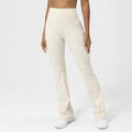 White Harmony Pants – Pantalones de Yoga Blancos de Pierna Ancha