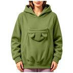 Sweatshirt com Capuz e Bolsa para Animal Prana Pet
