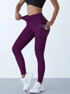 Leggings de yoga elásticas para mujer con bolsillos