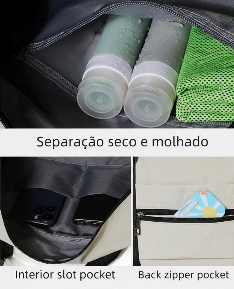 Saco Weekender Flow – Mobilidade e Elegância Funcional