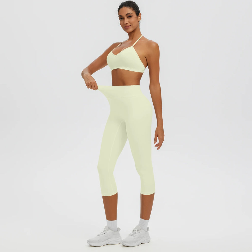Conjunto de Yoga 2 Peças Shakti Ease marfim claro