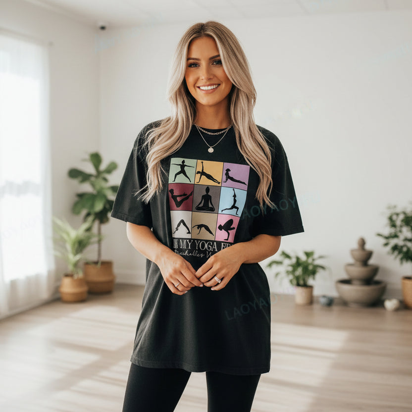 "Pose &amp; Power" T-shirt – Yoga and Women's Wellness Inspiration