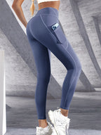Leggings de yoga elásticas para mujer con bolsillos