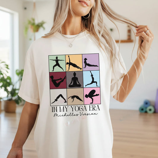 T-shirt “Pose & Power” – Inspiração Yoga e Bem-Estar Feminino