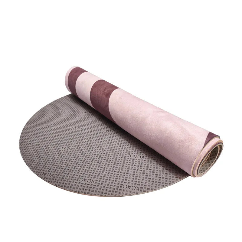 Suede Flow Mat – Semicircular Suede Yoga Mat