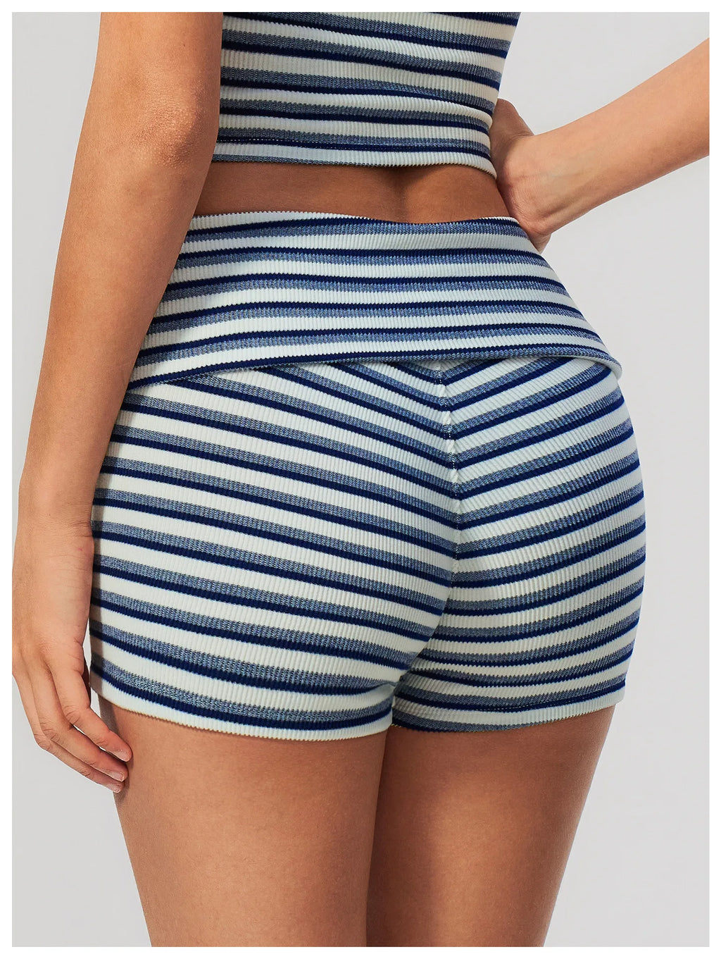 Calções de Yoga Cintura Dobrável Prana Stripe