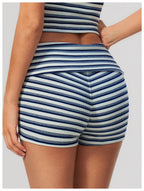 Calções de Yoga Cintura Dobrável Prana Stripe