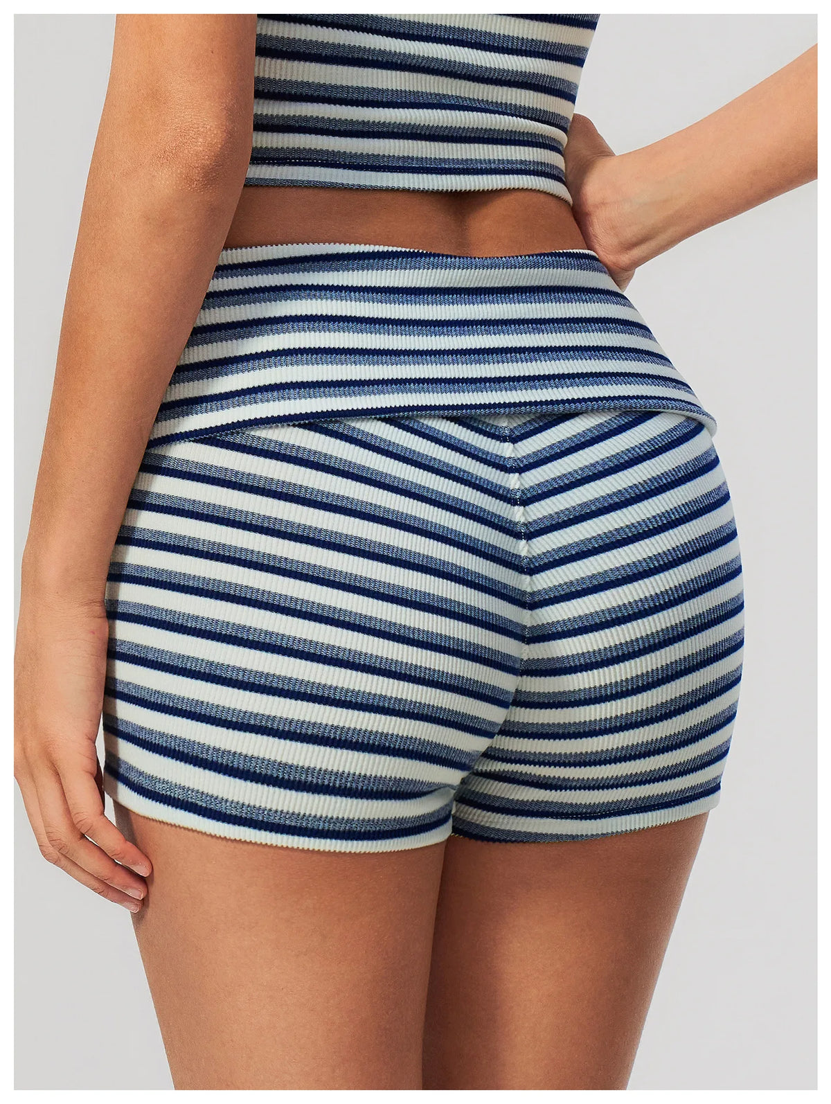 Calções de Yoga Cintura Dobrável Prana Stripe