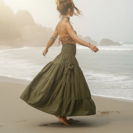 Bohemian Flow Skirt – Boho Style Flowy Maxi Skirt