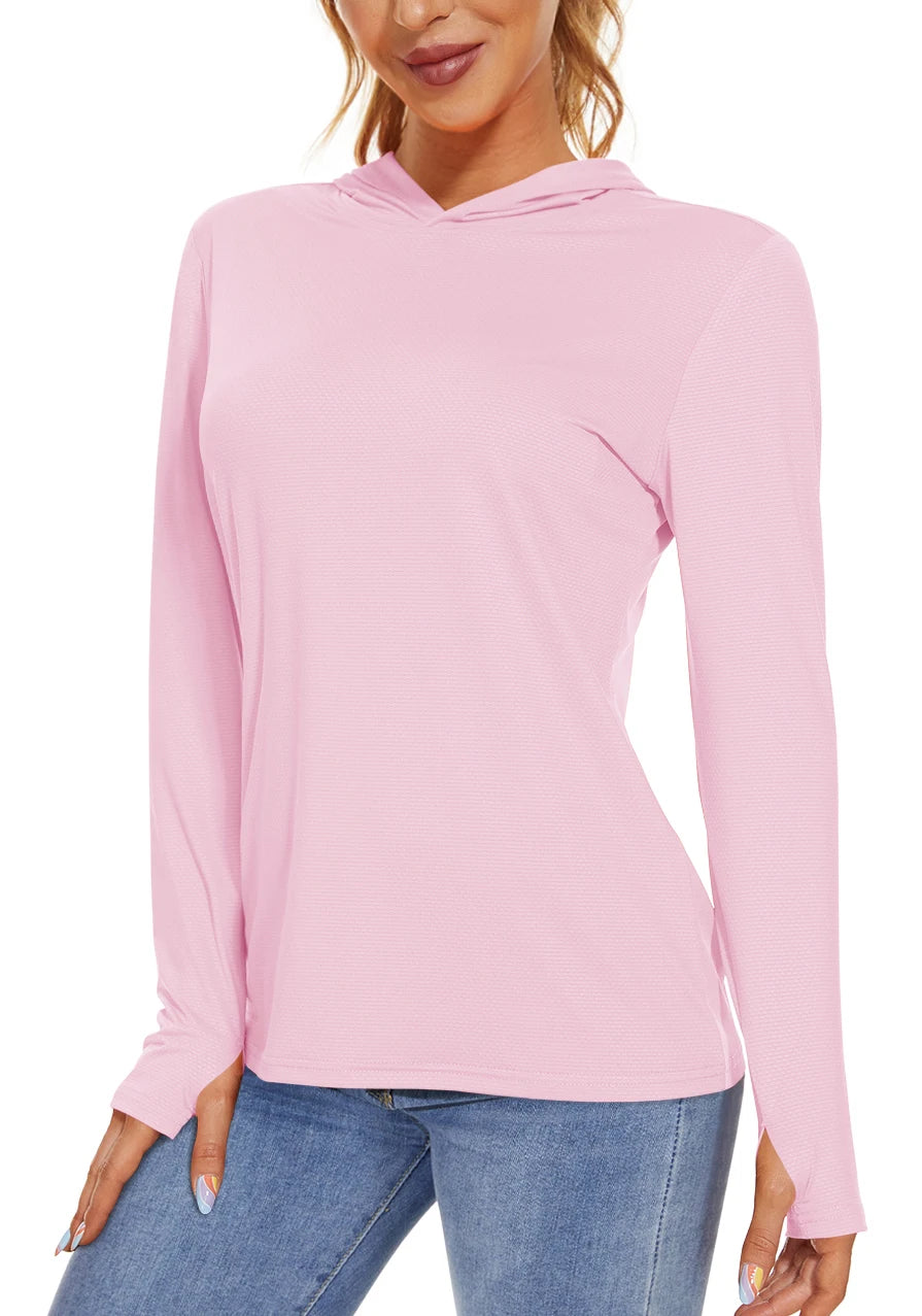 Camiseta SunGuard Flow – Manga Larga con Capucha y Protección UPF 50+