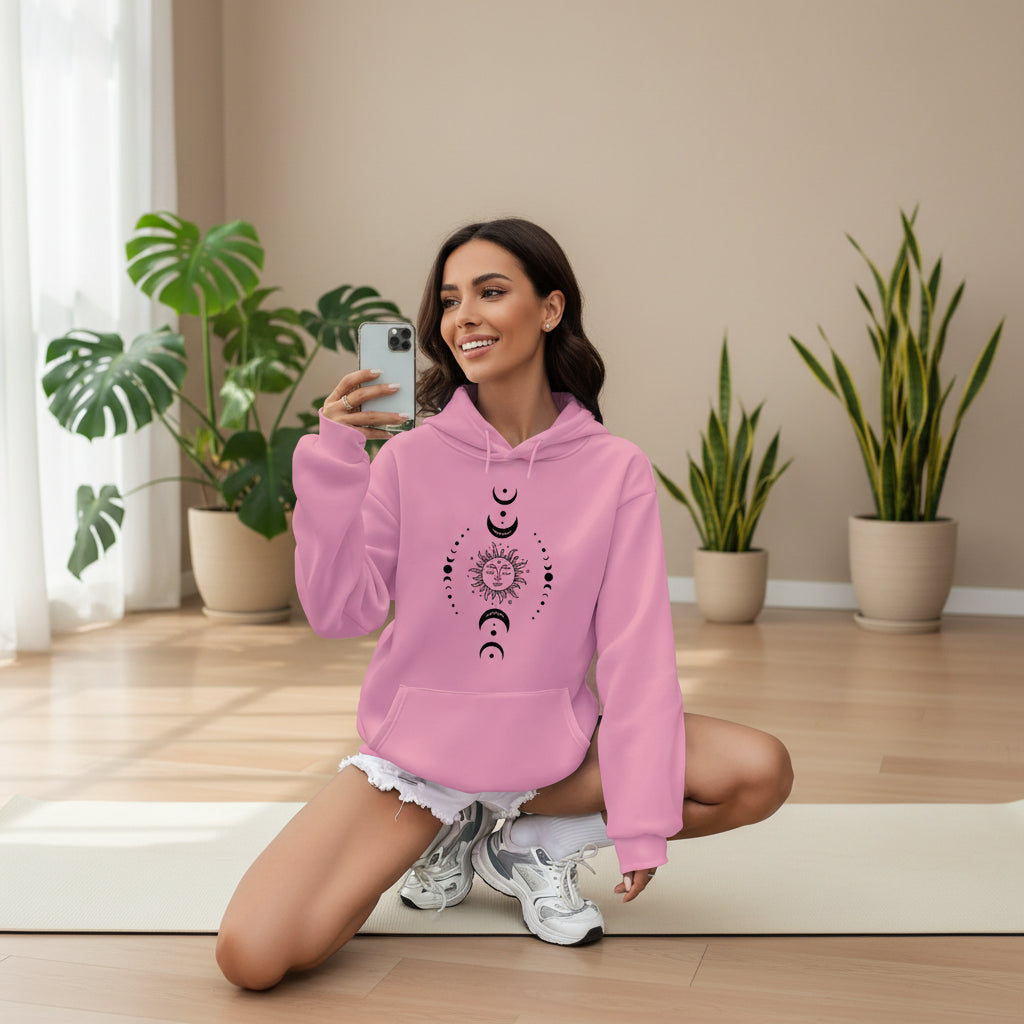 SunMoon Harmony Hoodie — Comodidad con Alma Celestial
