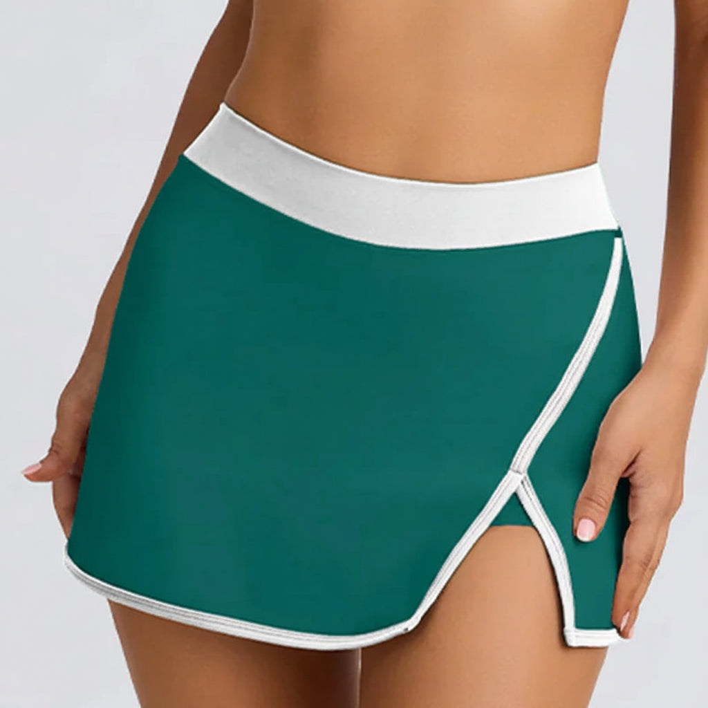 Conjunto Top Halter e Saia-Short de Yoga Aurea Match