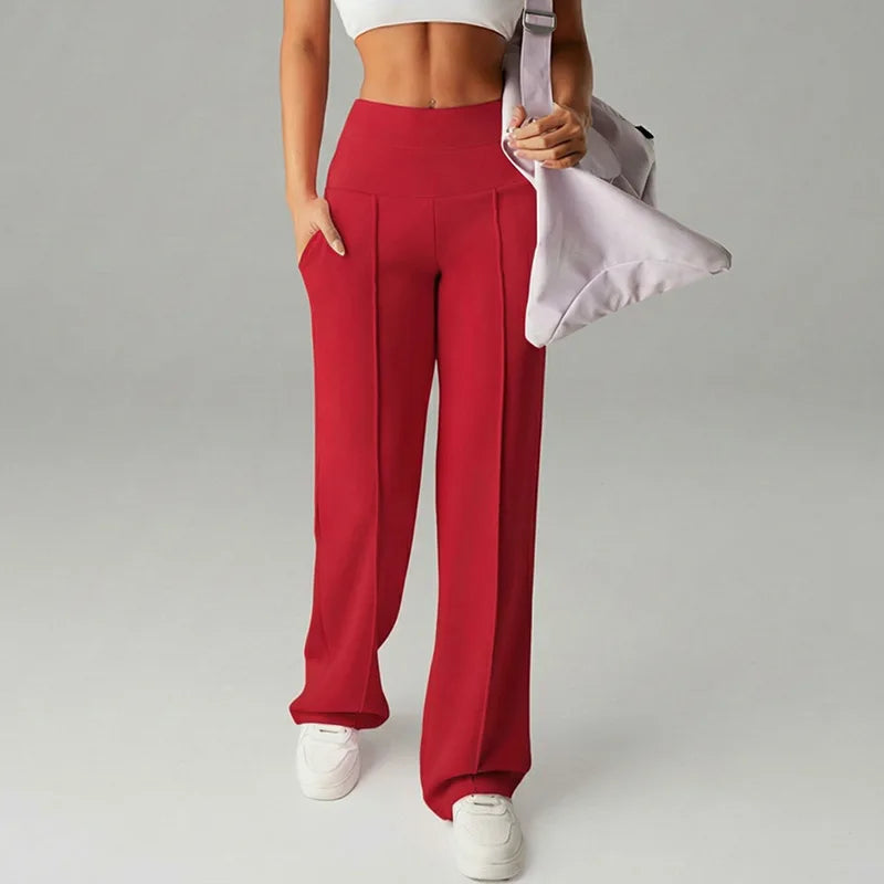 Malka Wide Pocket Pants – Soft Strength and Functional Elegance