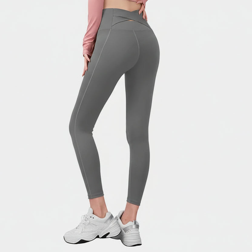 Anahata Cross Leggings – Support, Lift, Flow
