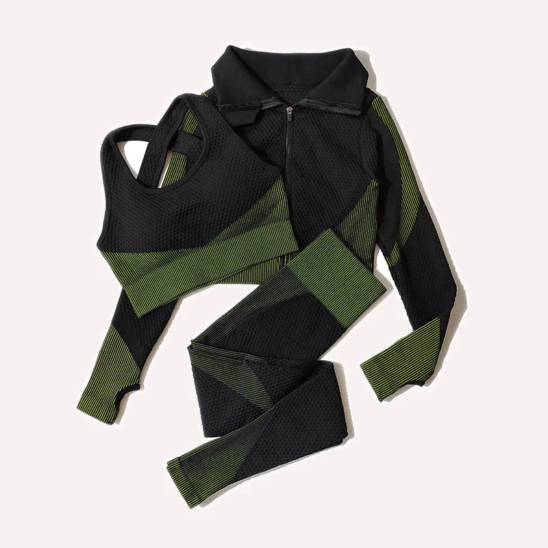 Eternal Flow Set – Seamless Yoga Set 2/3 Pieces 