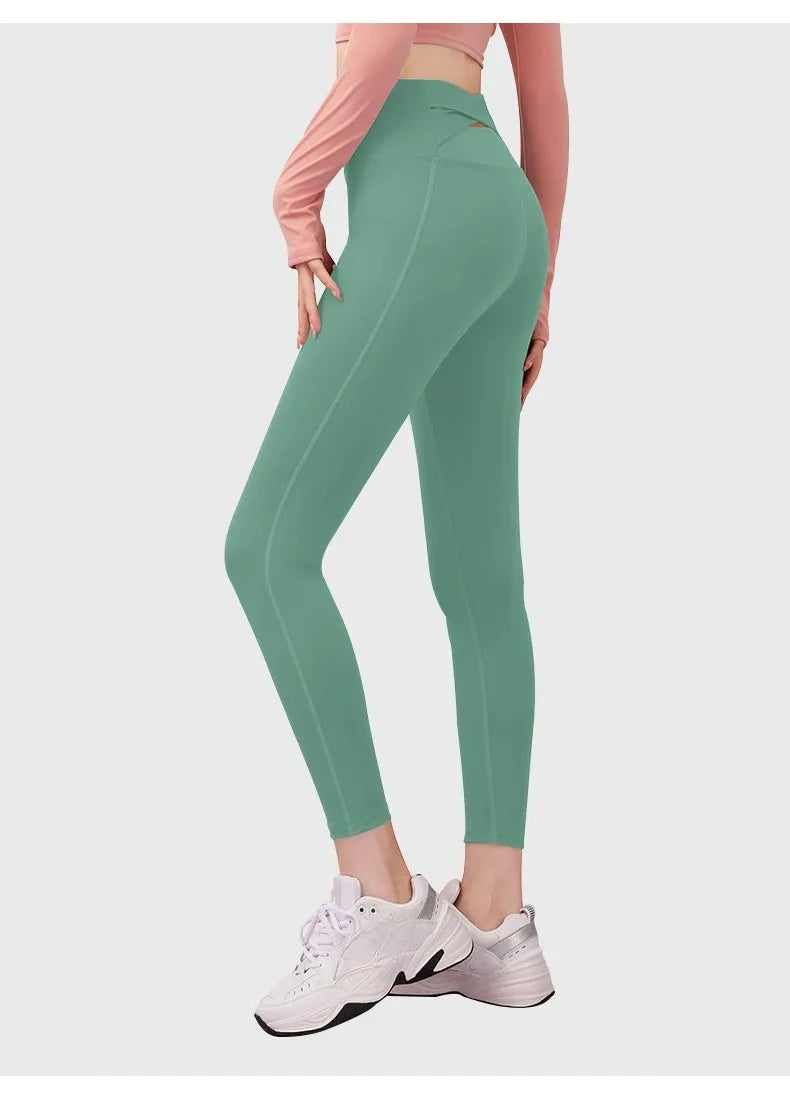 Anahata Cross Leggings – Support, Lift, Flow