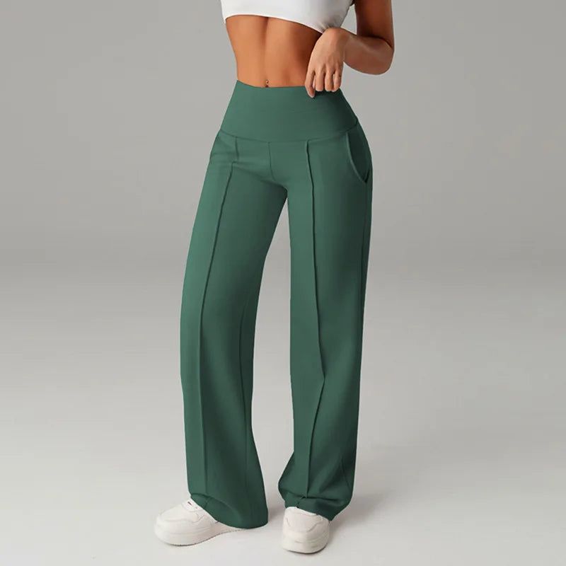 Malka Wide Pocket Pants – Soft Strength and Functional Elegance