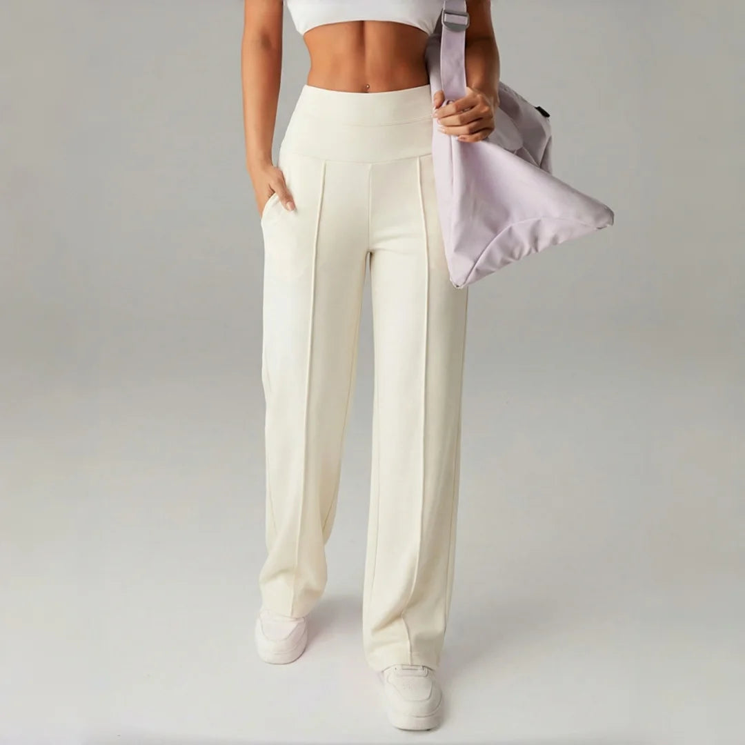 Malka Wide Pocket Pants – Soft Strength and Functional Elegance