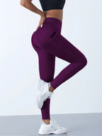 Leggings de yoga elásticas para mujer con bolsillos