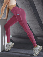 Leggings de yoga elásticas para mujer con bolsillos