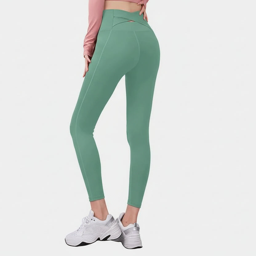 Anahata Cross Leggings – Support, Lift, Flow