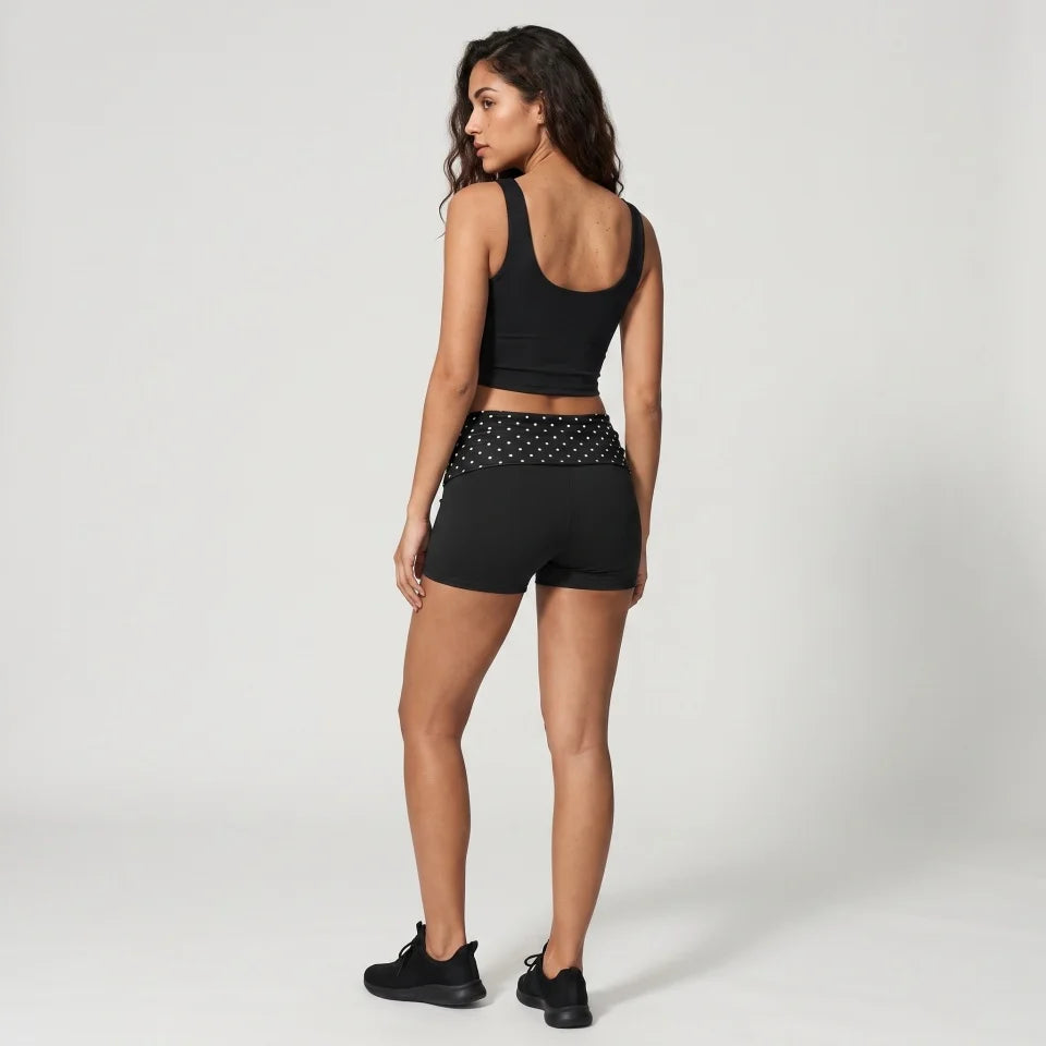 Golden Leaf Shorts – Elegance in Motion