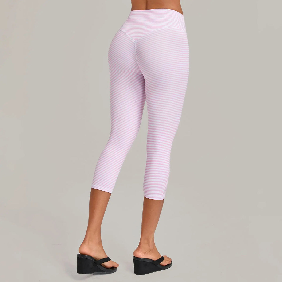 Leggings Capri de Yoga Prana Stripe