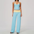 Conjunto de Yoga 2 Peças Shakti Contrast - Azul e Amarelo Modelo 4