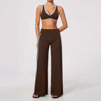 Conjunto de Yoga Top e Calças Wide Leg Shakti Line