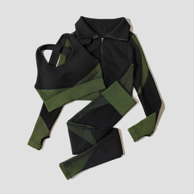 Eternal Flow Set – Seamless Yoga Set 2/3 Pieces 