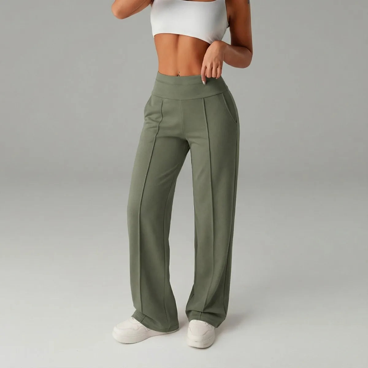 Malka Wide Pocket Pants – Soft Strength and Functional Elegance