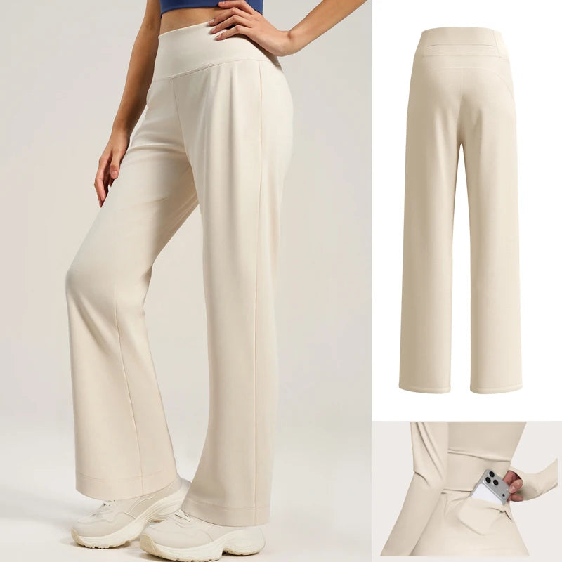 Yoga Slim Flow Pants – Straight Cut and Feminine Energy