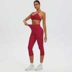 Conjunto de Yoga 2 Peças Shakti Ease vermelho