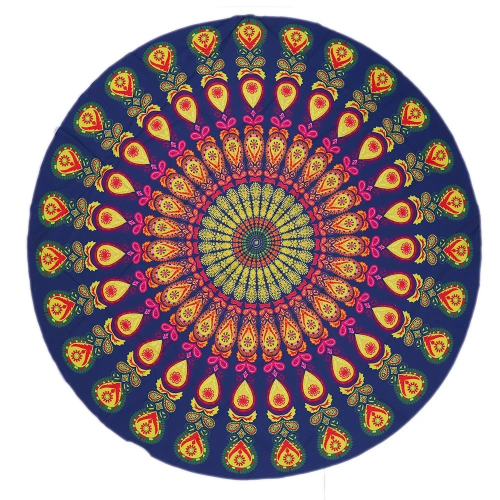 Mandala Flow – Round Tapestry for Yoga and Meditation