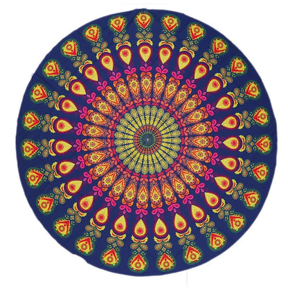 Mandala Flow – Round Tapestry for Yoga and Meditation