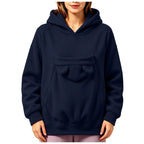 Sweatshirt com Capuz e Bolsa para Animal Prana Pet