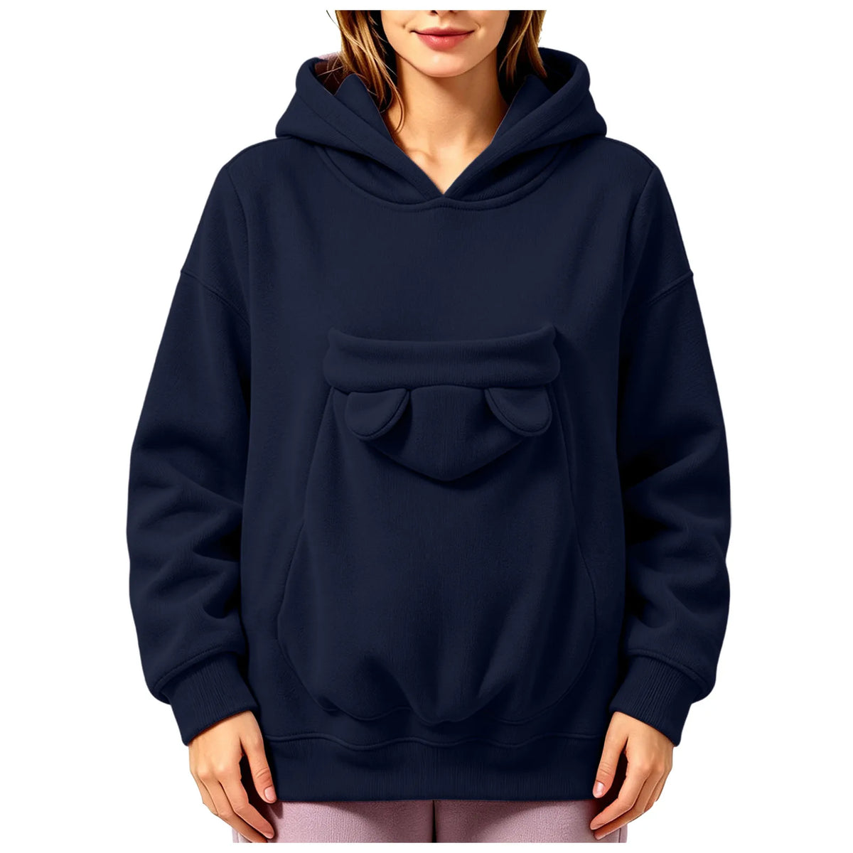 Sweatshirt com Capuz e Bolsa para Animal Prana Pet