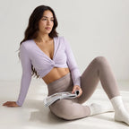 Top de Yoga Manga Larga con Giro Ananda Twist