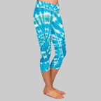 Leggings Capri Tie-Dye de Cintura Alta Prisma Flow