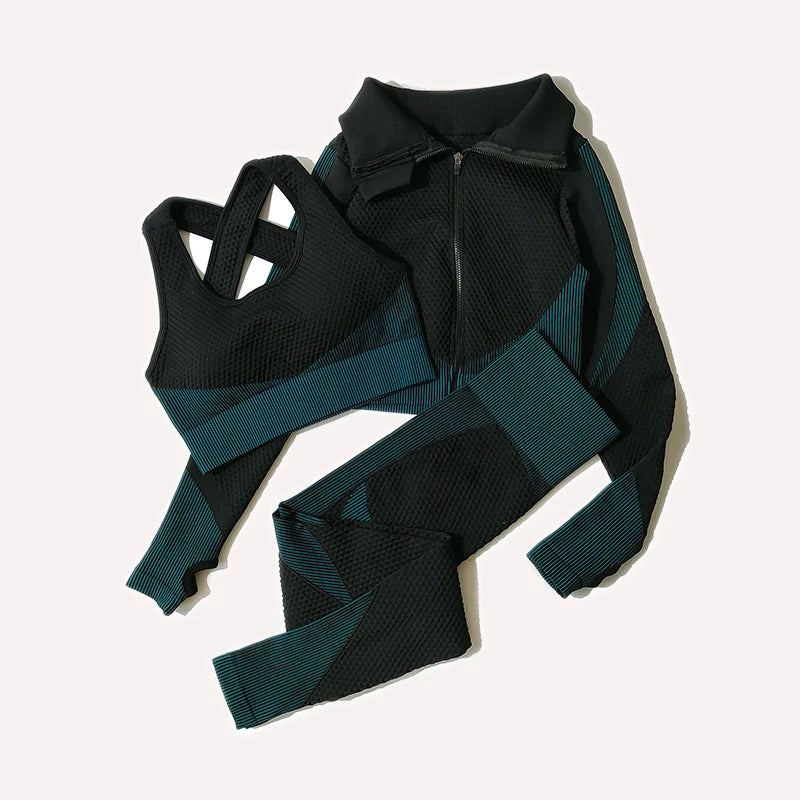 Eternal Flow Set – Seamless Yoga Set 2/3 Pieces 