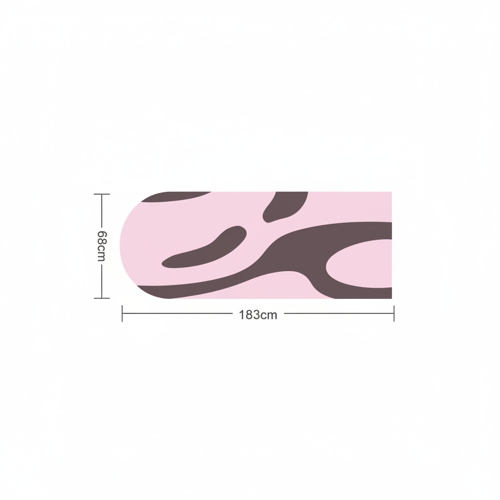 Suede Flow Mat – Semicircular Suede Yoga Mat