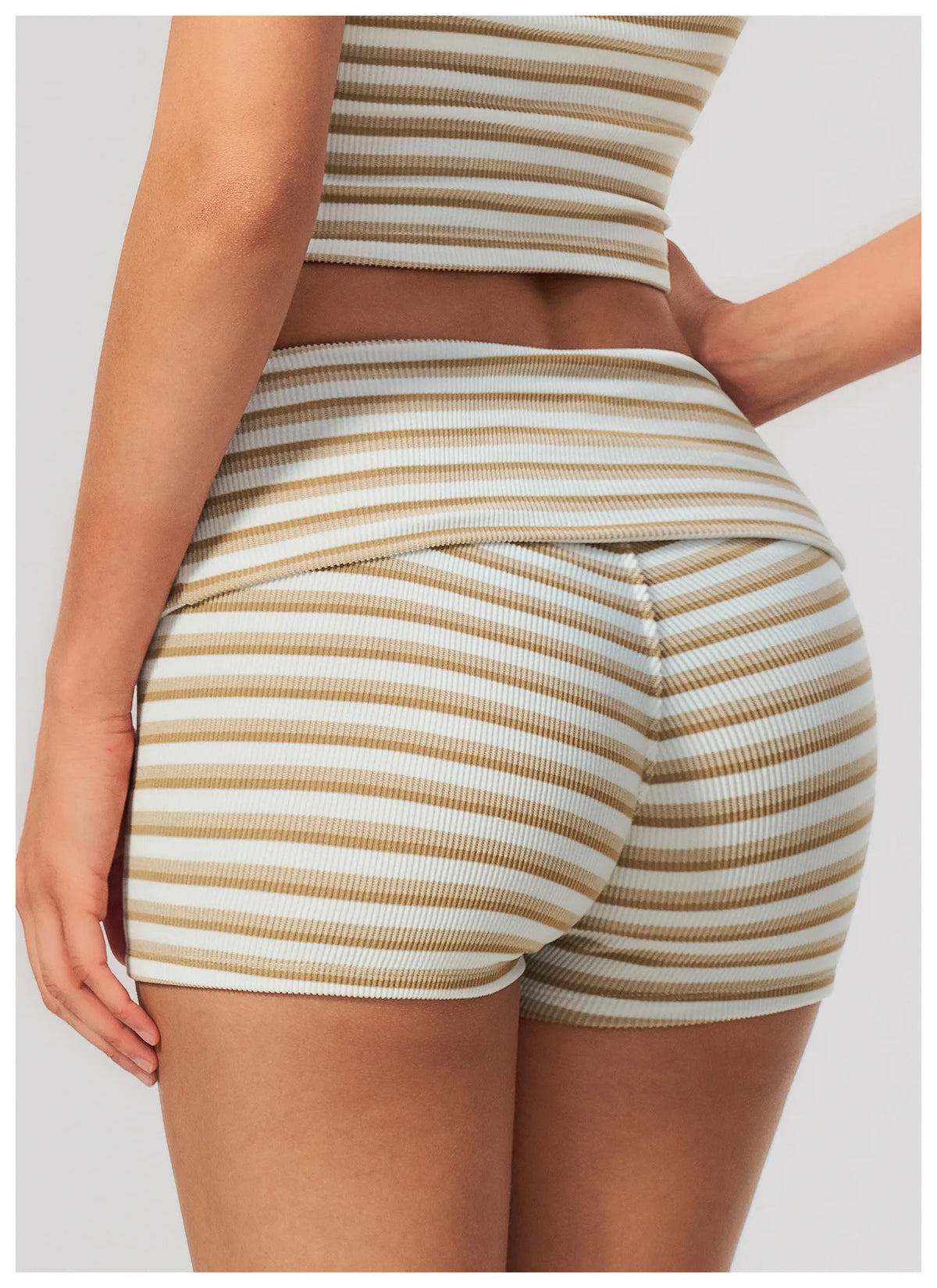 Calções de Yoga Cintura Dobrável Prana Stripe