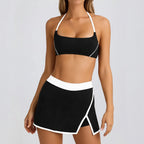 Conjunto Top Halter e Saia-Short de Yoga Aurea Match