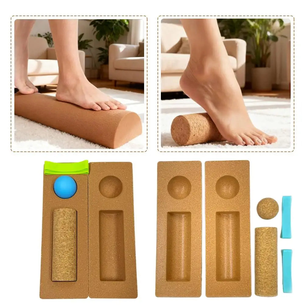 Kit Yoga Cork Harmony – Equilíbrio, Massagem e Movimento